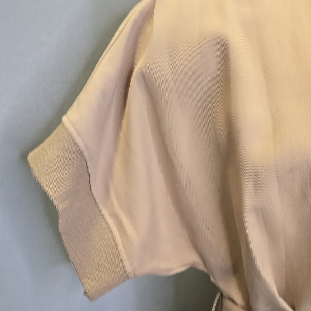 L'atiste Khaki Belted Dress with Pockets Utility or Safari Style Dress Size M - Picture 9 of 15